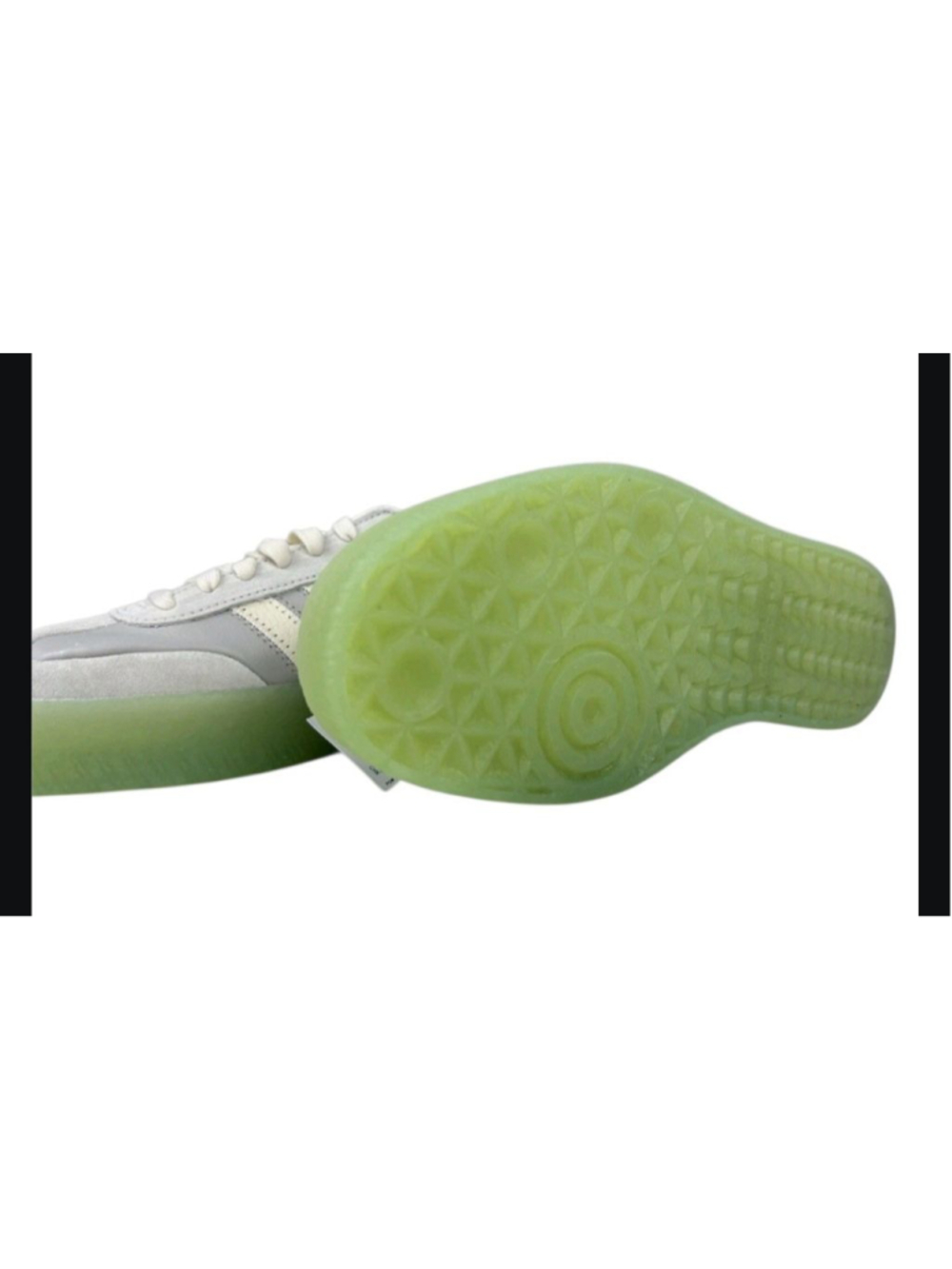 *RARE Adidas Samba Originals Sambae Grey Silver White Green Gum Shoes wmns.6.5 - Picture 6 of 7